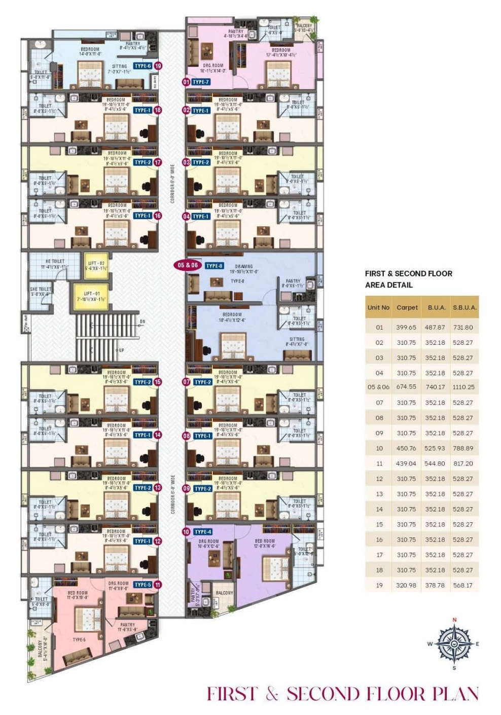 First & Second Floor Plan